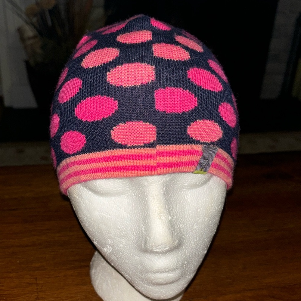 Smartwool beanie hat merino wool polka dots